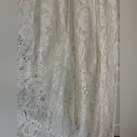 ASOS Lace Halter Neck Maxi Wedding Dress - Picture 11 of 12